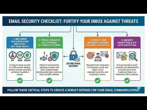 Email Security Checklist | SPF, DKIM, DMARC & Anti-Phishing Explained