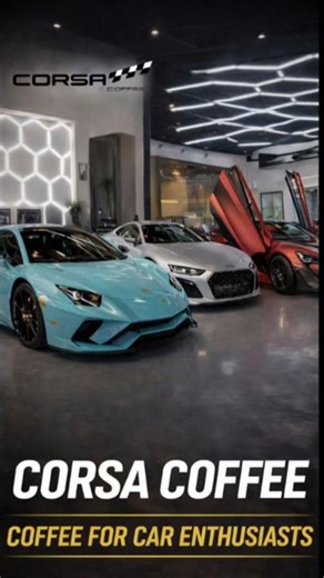 This Vegas Coffee Shop Has EXOTIC CARS Inside 😳🏎️ | Corsa Coffee Tour