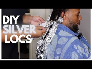 HOW TO DYE YOUR LOCS SILVER! DIY METHOD ON GETTING SILVER DREADLOCKS *EASY!