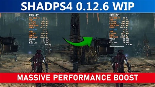 ShadPS4 0.12.6 20251115预览版《血源诅咒》性能大幅提升 | 7600X 4070/1060/9060XT | PS4模拟器