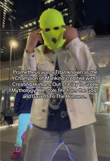 Prometheus was a titan who stole fire from the gods and gave it to the humans in Greek mythology #prometheus #greekmythology #trending #skimask