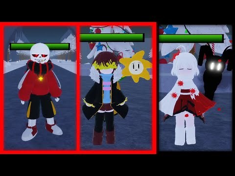 FlowerFell Sans/FlowerFell Frisk/Skin [Showcase]【Undertale Crazy Multiverse Timeline】
