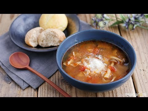 【365日のパンとスープ】きのこのトマト味噌スープのレシピ 作り方