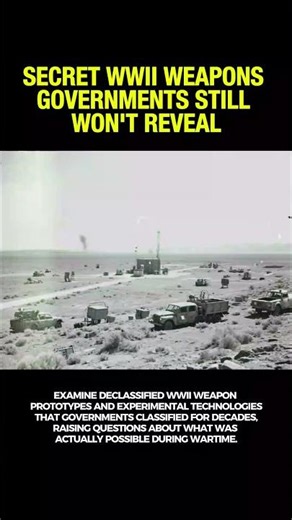 ⁉️ Secret WWII Weapons Governments Still Won't Reveal #shorts #history #facts #education #ww2