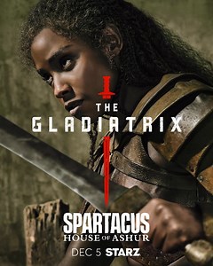 Her time has come. Tenika Davis is Achillia. ⚔️ Achillia is a graceful and deadly gladiatrix, consumed by the guilt of her mysterious past. Watch her story unfold in Spartacus: House of Ashur, premiering Dec 5 on STARZ. | Spartacus