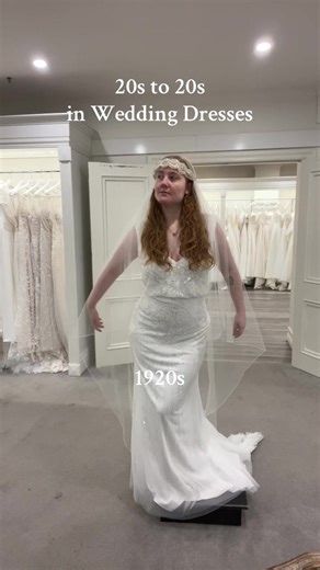 We had sooooooo much fun picking out different dresses for each decade! Which is your fave? #historicalfashion #vintageweddingdress #gatsby #90s #melbournewedding