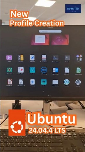 Ubuntu Profile Creation Setup 24.04.4 LTS #hdamstech #ubuntu #os #youtubeshorts #shorts
