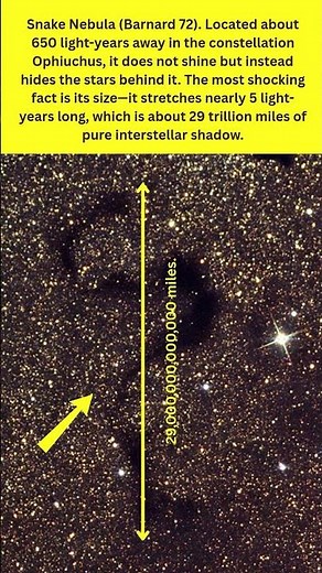 The 29 Trillion Miles Snake Hiding in Space ! #snakenebula #bernard72