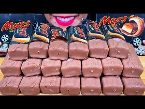 ASMR MARS CHOCOLATE ICE CREAM CHALLENGE MUKBANG MASSIVE Eating Sounds