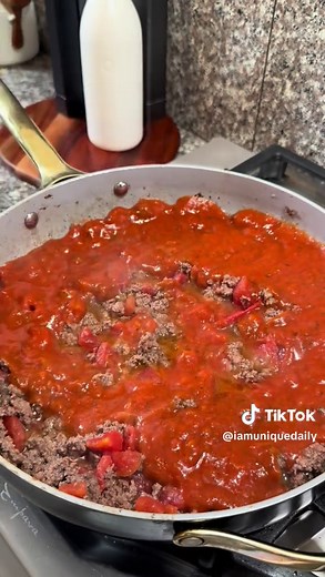 Homemade Spaghetti with Ground Beef & Marinara Sauce Recipe