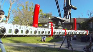 Realize bullet-time shooting by aligning a large number of GoPro series