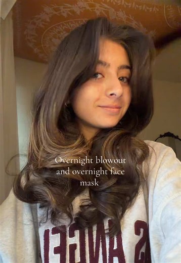 Overnight Blowout and Face Mask Routine for Gorgeous Hair