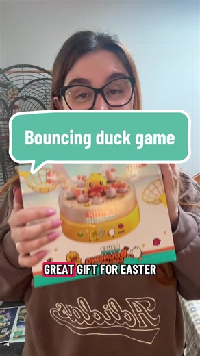 Jumping Duck Board Game Toy with Music, Fun Family Game for Kids Aged 3 , Includes 1 Rotating Game Board and 10 Egg Toys, Game Board Set #fyp #easter #chocolatefree #familytime #giftidea