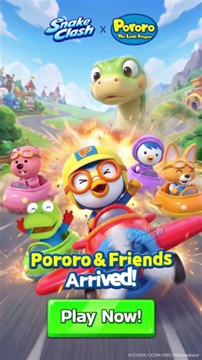 Snake Clash × Pororo Is LIVE! 🐧