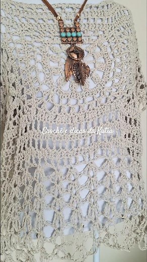 Lace Crochet Blouse - Click on the ▶️ icon in the title and watch the complete video tutorial.