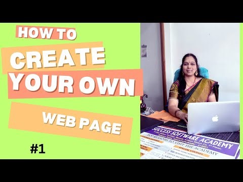 WEB PAGE DEVELOPMENT FOR BEGINNERS | BASIC HTML |ONLINE WEBPAGE | CLASS #52 | HTML #1