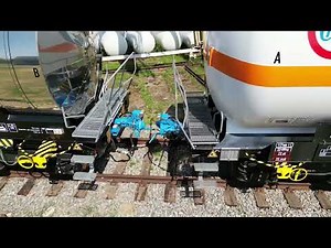 Dellner Digital Automatic Coupler (DAC) assembly on Chemet's freight wagons