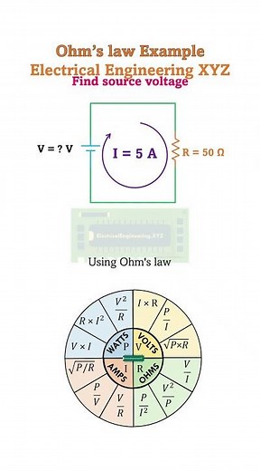 Ohms law example 6 #solved #electricalengineering #ohmslaw