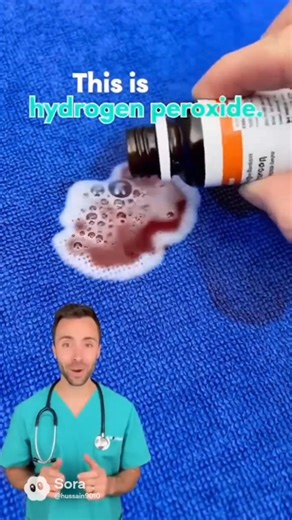Blood stain removal hack! Using hydrogen peroxide to remove blood. #hydrogenperoxide #bloodstain #stainremoval #LifeHack #medicalhack #healthhack | The DOC