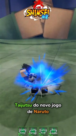 TAIJUTSU do novo jogo inspirado em Naruto (SHINSEI) #roblox #shinsei