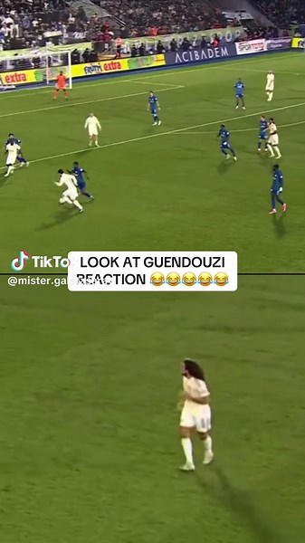 Guendouzi's Hilarious Reaction to Kerem Akturkoglu's Missed Shot 😂