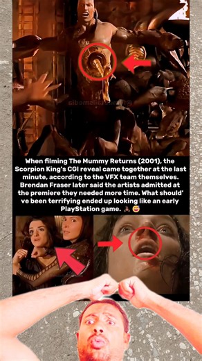 When filming The Mummy Returns (2001), time ran out on the villain's big reveal🏹🫅#travel