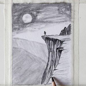 Easy to draw pencil art | Typewriters voice
