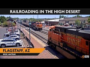 Flagstaff, Arizona, USA | Virtual Railfan LIVE !