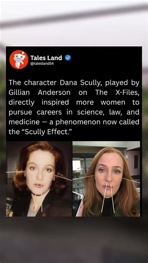 The character Dana Scully, played by Gillian Anderson on The X-Files