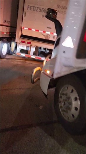 Hooking up trailers at Fed Ex