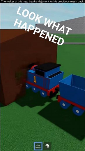 Thomas Crashed Into a HOUSE?! 🚂💥 | Shocking Thomas & Friends Moments 11 #shorts #short #roblox