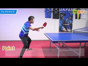 【卓トレ】マシン練習動画メニューvol.10 -下回転に対する基本打法 ・ドライブ-