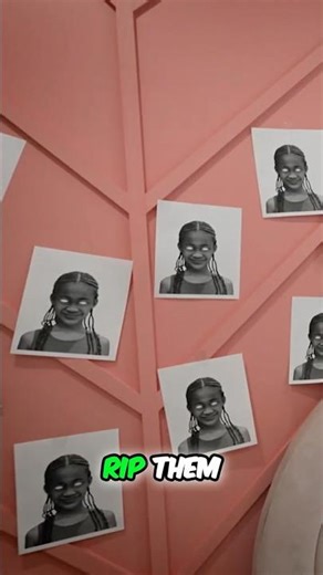 Ripping the Pictures of her EVIL TWIN