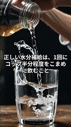 【驚愕】水を一気飲みすると逆効果！？正しい水分補給のコツ #ショート動画