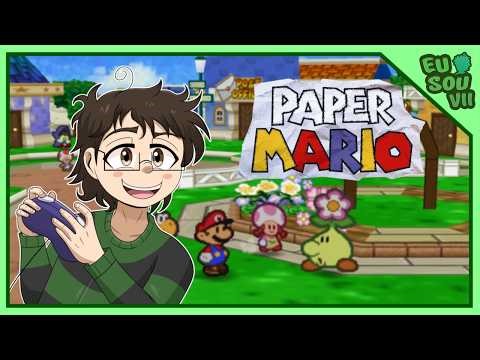 BORA PASSAR A TARDE COM O MARIO DE PAPEL! JOGANDO PAPER MARIO