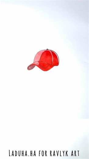 🧢🔥 Baseball Cap Guide 🖼️🎥 Easy Step-by-Step Drawing Idea ✍ #shorts #drawing #RavlykArt