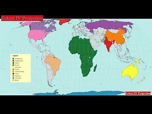 How Different Map Projections Distort the World l Geography l Cartography Projections l Animation