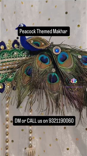 Nisha's Creations on Instagram: "🦚✨ Majestic as ever – Presenting our Peacock-Themed Makhar! ✨🐘 Celebrate this Ganesh Chaturthi with grace, color, and tradition. Our handcrafted Peacock-Themed Makhar is designed to reflect royalty, purity, and devotion – the perfect home for Ganpati Bappa! 🌸🪔 Crafted with intricate detailing, vibrant shades, and premium materials – ideal for Ganpati mandaps, home setups, and pooja corners. 📦 Available in limited stock – Custom sizes & color themes available