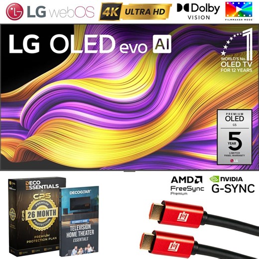 LG 83" G5 OLED evo 4K UHD TV w/ One Wall Design (2025) +26 Months Prot