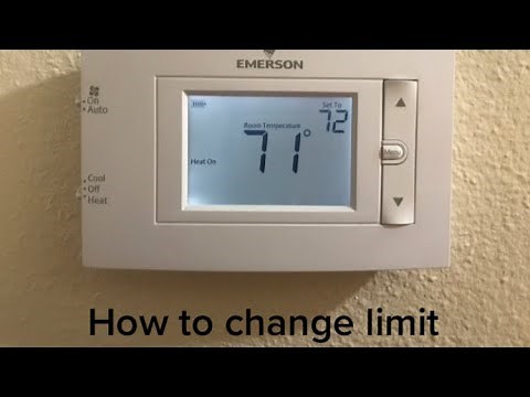 How to UNLOCK hotel thermostat Emerson 1F83H-21NP LIMIT Override Hack VIP MODE COLDER AC