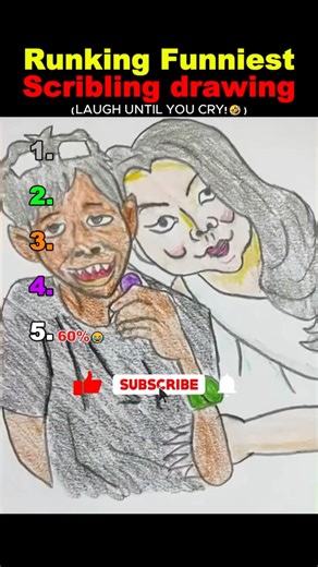 Ranking Funniest Scribbling Drawings 😂✏️ (Part 30) #shorts #scribbling #funniestdrawings #rankingart