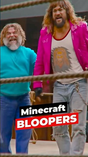 A Minecraft Movie Bloopers #MinecraftMovie #JasonMomoa #JackBlack
