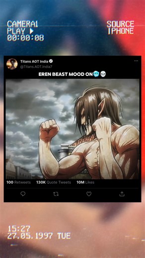 Eren v Titan ☠️...!!#anime