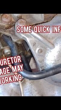 VW Golf Mk1: Your Carburetor Second Stage may not be working .Some Quick Info