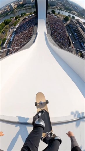World’s Biggest Skate Drop 😱 #skate #adrenaline #extreme