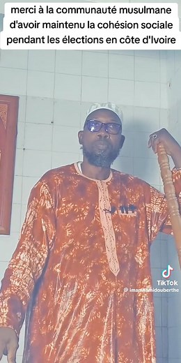 Merci à l'imam #Berte pour son sermon 😁 Que celles et ceux qui ont encore leur sens du discernement écoutent . 👂 #Leblanc | Gbane Abraham