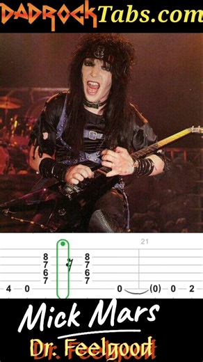 Dr. Feelgood Mick Mars Motley Crue #howto #learnguitar #guitartutorial #guitartabs #guitar #metal