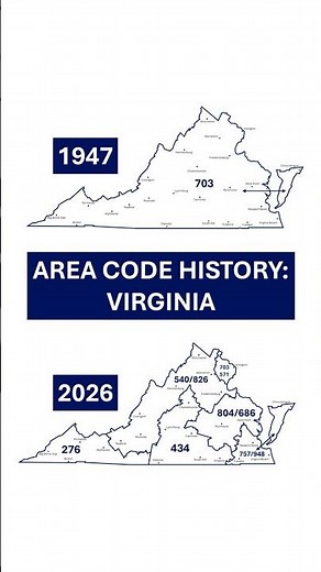 Area Code History: Virginia #engineering #telecom