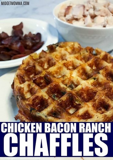 Chicken bacon ranch chaffles
