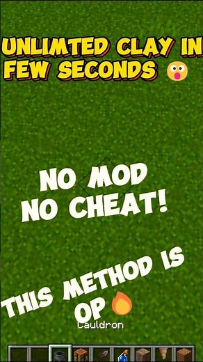 No One Knew This Clay Farm Trick in Minecraft! 🔥 #minecraft #shorts